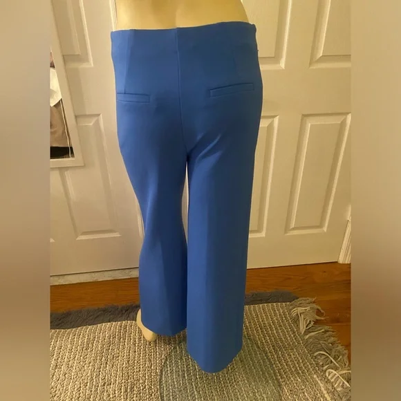 Loft Elegant Blue Women's Wide-Leg Pants a little stretch/ Size Small - Picture 2 of 6